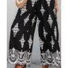 imageCHICME Womens Casual Loose Overalls Jumpsuits Floral One Piece Square Neck Shirred Pants with PocketsAblack