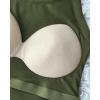 imageCHICME Womens Fall Long Sleeve Square Neck 2025 T Shirts with Builtin Shelf Bra Ribbed Knit Slim Fit Casual Basic TopsArmy Green