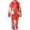 imageCHICME Womens Long Sleeve Midi Dress 2025 Casual Wrap Tied Detail Shirt Dresses Floral Print Fall Boho Long DressAmulticolor