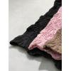 imageCHICME Womens Square Neck Sleevless Wide Strap Flower Lettuce Trim Crop Tank Tops Cute Slim Fit Summer TopS3pcs pinkblackkhaki