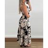imageCHICME Summer Dresses for Women 2025 Sleeveless Casual Boho Maxi Dress Square Neck Cut Out Floral A Line DressAblack