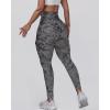 imageCHICME Women High Waist Cargo Leggings Seamless Workout Leggings Tummy Control Yoga Pants with PocketXgrey