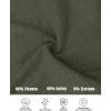 imageCHICME Women Long Sleeve Shirts Builtin Shelf Bra Tops RibKnit Top Fall OutfitsArmy Green