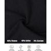 imageCHICME Women Long Sleeve Shirts Builtin Shelf Bra Tops RibKnit Top Fall OutfitsBlack