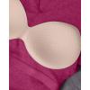 imageCHICME Women Long Sleeve Shirts Builtin Shelf Bra Tops RibKnit Top Fall OutfitsHot Pink