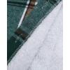 imageCHICME Womens Lightweight Casual Jacket 2025 Plaid Long Sleeve Shacket Fleece Lined Hooded Jackets Warm CoatGreen