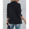 imageChic Me Womens Business Casual Blazer Jackets Rhinestone Decor Blazers Open Front Blazer Casual CoatsBlack