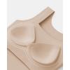 imageChicMe Womens Bodysuit Tops U Neck Shapewear Builtin Bra Sleeveless High Strechy Slim Fit Tank Bodysuits2pack blacknude