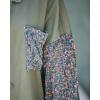 imageCHICME Womens Denim Jacket 2025 Sequin Patchwork Long Sleeve Jackets Top Button Front Oversized Denim ShacketA Khaki