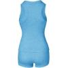 imageCHICME Womens Pajama Sets Casual Sleeveless Tank Top and Shorts Ribbed Knit 2 Piece Lounge SetLighted Blue