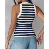 imageCHICME Women Builtin Bra Tank Tops Sleeveless Casual Shirts Racerback Ribbed Fitted Tank TopsPurplish Blue