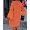 imageCHICME Womens 2025 Summer Dress Swiss Dot V Neck Bell Sleeve Shift Dress Casual Flowy Mini DressesOrange