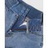 imageCHICME Womens High Waisted Jeans Stretchy Bootcut Pants with Elastic Waistband Denim Pants for WomenLighted Blue