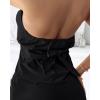 imageCHICME Womens Summer 2 Piece Sets Casual Business Halter Sleeveless Button Down Vest Shorts Matching SetsBlack