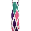 imageCHICME Womens Summer Maxi Dress Casual Thick Strap Square Neck Boho Sundress Split Vacation Dresses with PocketsPink