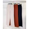 imageCHICME Work Pants for Women High Waist Straight Leg Work Pants Business Casual TrousersWine Red