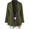 imageChicMe Womens 2 Piece Blazer Set Open Front Blazer Coat with Floral Print Shorts Summer Suits Set 2025Yarmy Green