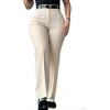 imageCHICME Work Pants for Women High Waist Straight Leg Work Pants Business Casual TrousersApricot