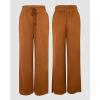 imageCHICME Womens Casual 2025 High Waisted Lounge Pants with Pockets Comfy Drawstring Wide Leg Sweatpants TrousersKhaki