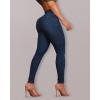 imageCHICME Womens High Waisted Butt Lifting Jeans Button Front Strechy Skinny Leggings Casual Slim Fit Denim PantsAdark Blue