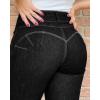 imageCHICME Womens High Waisted Butt Lifting Jeans Button Front Strechy Skinny Leggings Casual Slim Fit Denim PantsBlack