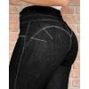 imageCHICME Womens High Waisted Butt Lifting Jeans Button Front Strechy Skinny Leggings Casual Slim Fit Denim PantsBlack