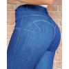 imageCHICME Womens High Waisted Butt Lifting Jeans Button Front Strechy Skinny Leggings Casual Slim Fit Denim PantsLighted Blue