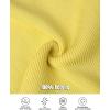 imageCHICME Lightweight Sweaters for Women 2025 Crewneck Long Sleeve Knit Sweater Half Zipper Casual Pullover Knit TopsYellow