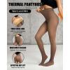 imageChic Me 2Pack Magic Fleece Lined Leggings 2025 Thermal Pantyhose High Waist Leggings TightsBlackbrown