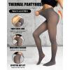 imageChic Me 2Pack Magic Fleece Lined Leggings 2025 Thermal Pantyhose High Waist Leggings TightsBlackgray