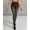 imageChic Me 2Pack Magic Fleece Lined Leggings 2025 Thermal Pantyhose High Waist Leggings TightsNo Fleece  Blackblack