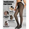 imageChic Me 2Pack Magic Fleece Lined Leggings 2025 Thermal Pantyhose High Waist Leggings TightsNo Fleece  Blackblack
