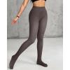 imageChic Me 2Pack Magic Fleece Lined Leggings 2025 Thermal Pantyhose High Waist Leggings TightsNo Fleece  Blackbrown