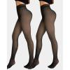 imageChic Me 2Pack Magic Fleece Lined Leggings 2025 Thermal Pantyhose High Waist Leggings TightsThick Fleece  Blackblack