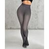 imageChic Me 2Pack Magic Fleece Lined Leggings 2025 Thermal Pantyhose High Waist Leggings TightsThick Fleece  Blackgray