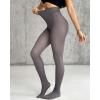 imageChic Me 2Pack Magic Fleece Lined Leggings 2025 Thermal Pantyhose High Waist Leggings TightsThick Fleece  Blackgray