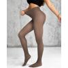 imageChic Me 2Pack Magic Fleece Lined Leggings 2025 Thermal Pantyhose High Waist Leggings TightsThick Fleece  Graybrown