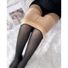 imageChic Me 2Pack Magic Fleece Lined Leggings 2025 Thermal Pantyhose High Waist Leggings TightsThick Fleece  Graybrown