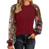 Embroidery-wine Red