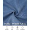 imageCHICME Womens Casual Denim Skirt Builtin Short Jean Denim Skirt Ripped Drawstring Denim SkortsBlue