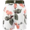 imageCHICME Womens 2 Piece Blazer Set Open Front Blazer Coat with Floral Print Shorts Summer Suits Set 2025 Without BeltYarmy Green