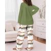 imageCHICME Womens Pajamas Sets 2 Piece Long Sleeve Lounge Set 2025 Loose Pants Pj Sets Loungewear with Pockets
