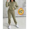 imageCHICME BEST SHOPPING DEALS Chic Me 2 Piece Jogger Set Long Sleeve Hoodie Pullover Tops Tracksuit Athletic Fall 0utfitsGreen