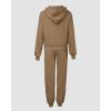 imageCHICME BEST SHOPPING DEALS Chic Me 2 Piece Jogger Set Long Sleeve Hoodie Pullover Tops Tracksuit Athletic Fall 0utfitsKhaki