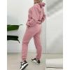 imageCHICME BEST SHOPPING DEALS Chic Me 2 Piece Jogger Set Long Sleeve Hoodie Pullover Tops Tracksuit Athletic Fall 0utfitsPink