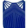 imageCHICME Women Multi Strap Sleeveless Jumpsuit Sparkle Rhinestone Rompers Dressy Jumpsuits for Women Evening PartyBlue