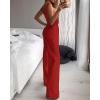 imageCHICME Women Multi Strap Sleeveless Jumpsuit Sparkle Rhinestone Rompers Dressy Jumpsuits for Women Evening PartyWine Red