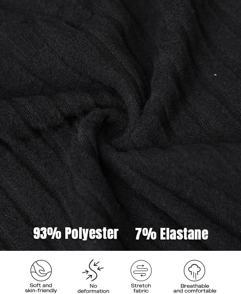 imageWomen Lace Trim V Neck Long Sleeve Knit Top HollowOut Slim Fit TShirts Ribbed Cross Wrap TopAblack