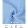 imageCHICME Quarter Zip Pullover Sweaters for Women 2025 Long Sleeve Fitted Sweater Casual Ribbed Knit TopsBlue