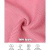 imageCHICME Quarter Zip Pullover Sweaters for Women 2025 Long Sleeve Fitted Sweater Casual Ribbed Knit TopsPink